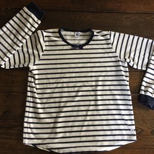 Petit Bateau velvet striped shirt